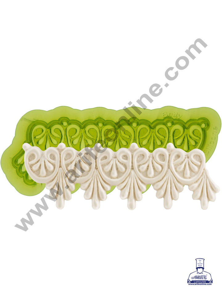 Cake Decor Silicone 1 Cavity Betty Border Lace Fondant Marzipan Mould