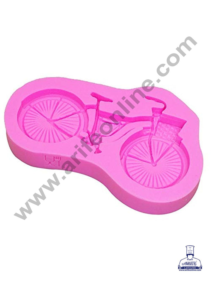 Cake Decor Silicone 1 Cavity Cycle Shape Fondant Marzipan Mould