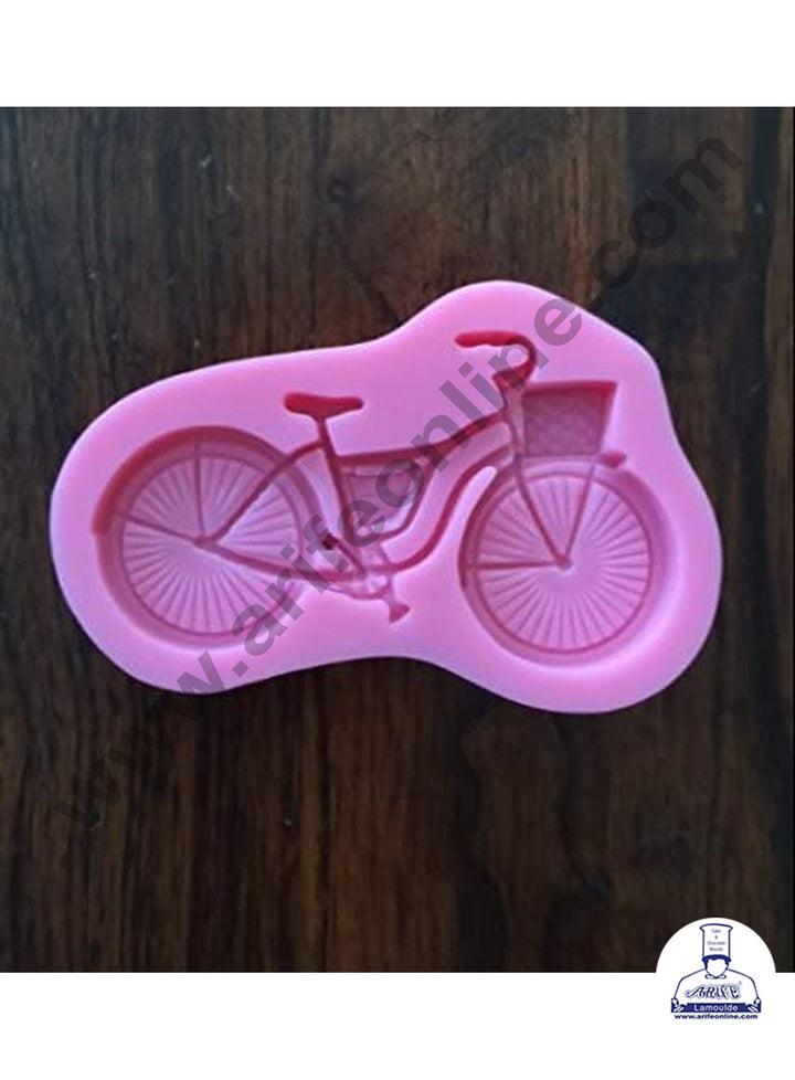 Cake Decor Silicone 1 Cavity Cycle Shape Fondant Marzipan Mould