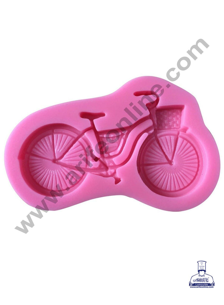 Cake Decor Silicone 1 Cavity Cycle Shape Fondant Marzipan Mould