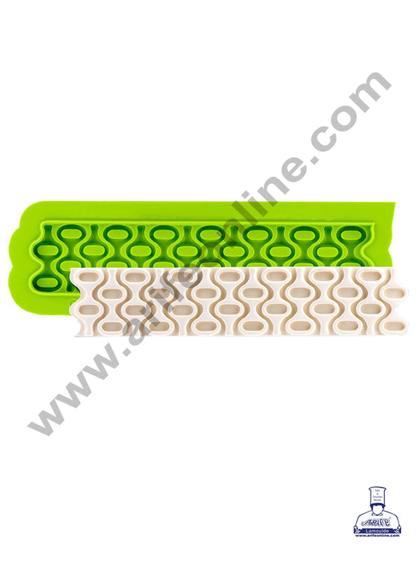 Cake Decor Silicone 1 Cavity Mod Border Lace Fondant Marzipan Mould
