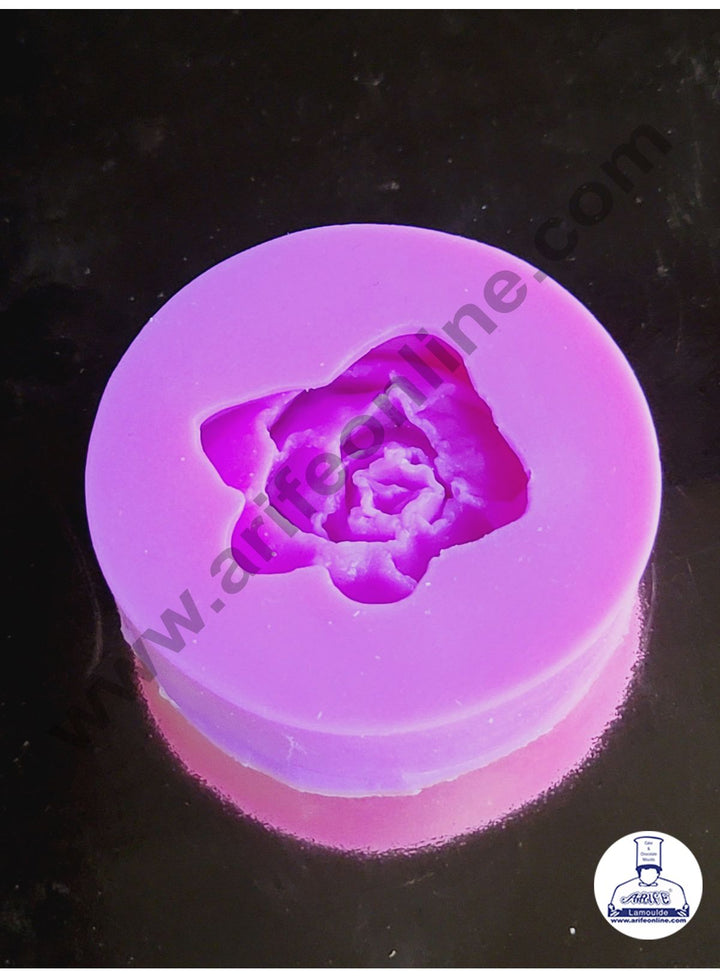 Cake Decor Silicone 1 Cavity Rose Shape Fondant Marzipan Mould