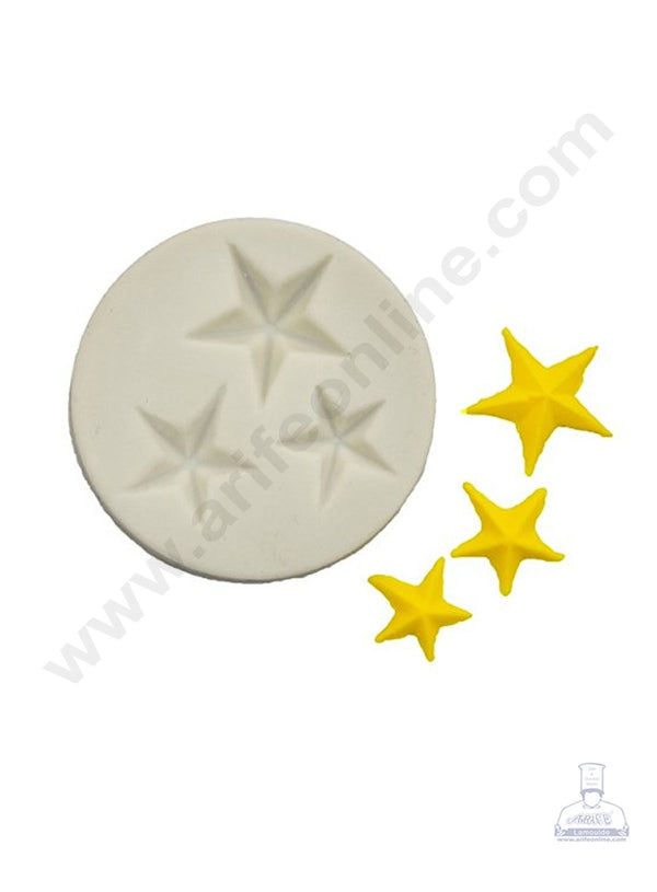 Cake Decor Silicone 3D Star Shape Pink Fondant Marzipan Mould