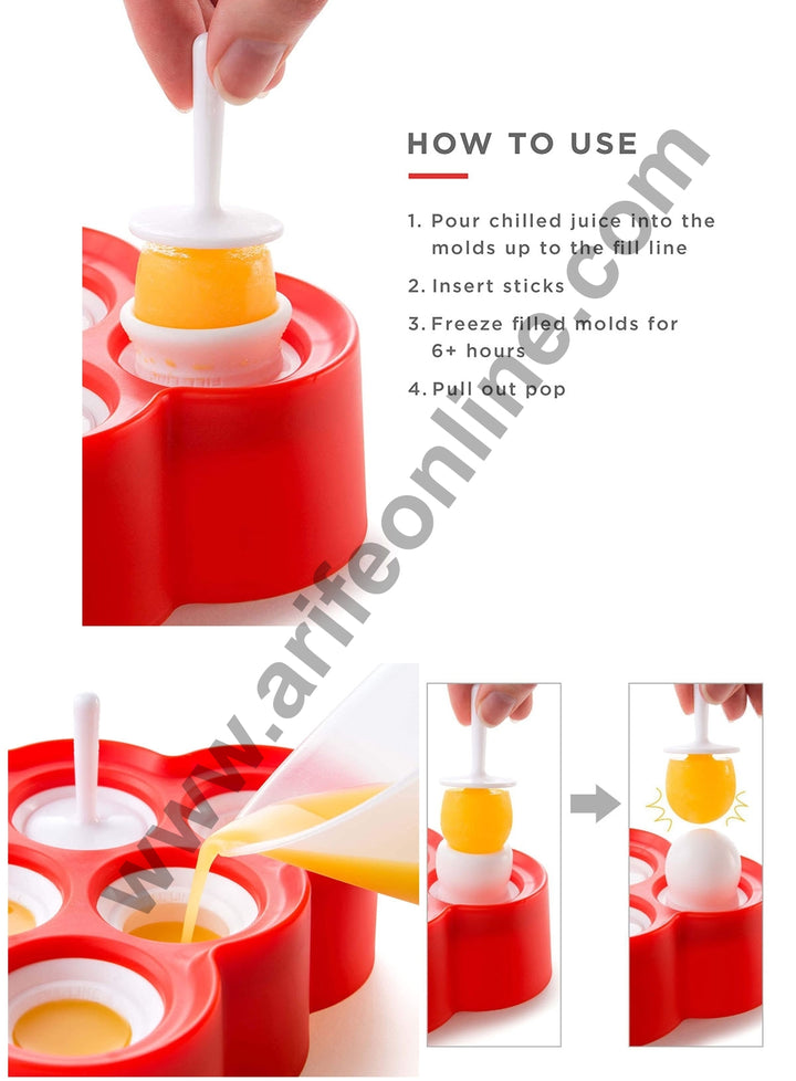 Cake Decor Silicone 9 Cavity Mini Ice Pop Molds with Sticks and Drip Guards Popsicle Molds Ice Pop Maker