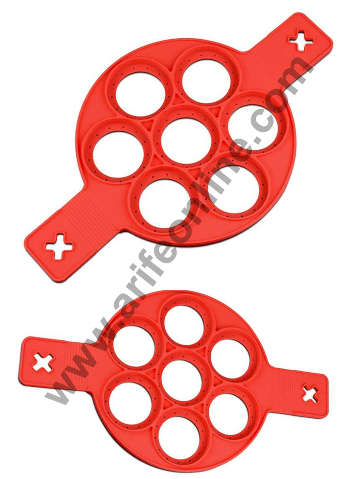 Cake Decor Silicone Round Flippin Fantastic Pancake Maker Egg Ring Silicon Non stick Kitchen Baking Tools