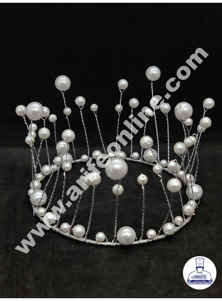 Cake Decor Silver Crown Cake Topper Wedding, Birthday Cake Decoration For King, Queen, Prince And Princess Party Wedding Hair Accessories Decoration