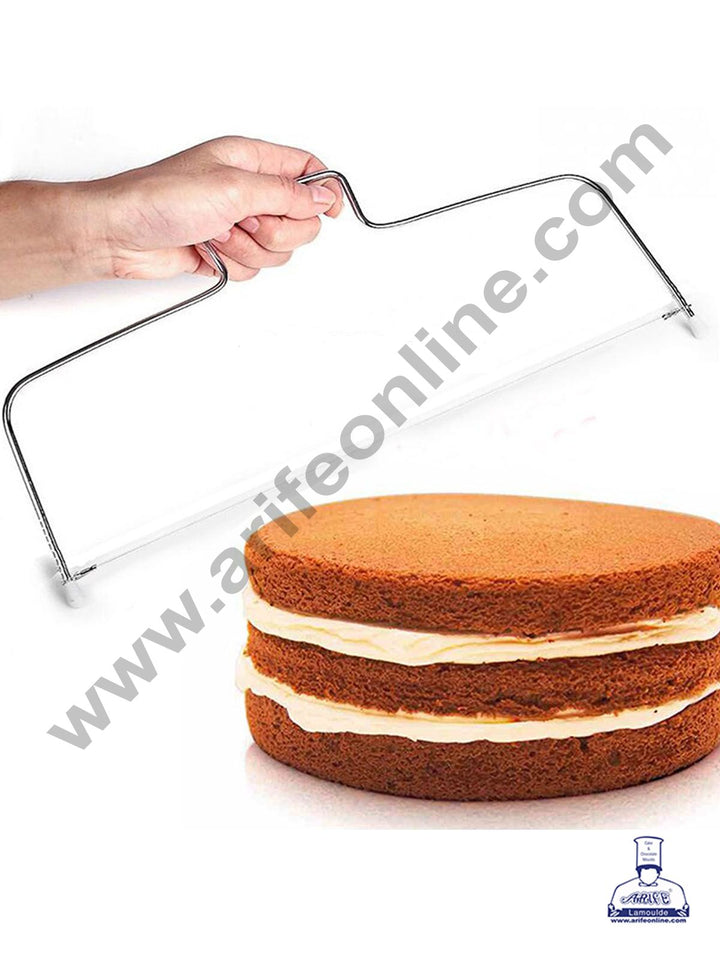 Cake Decor Stainless Steel Adjustable Small Cake Layer Slicer With Handle