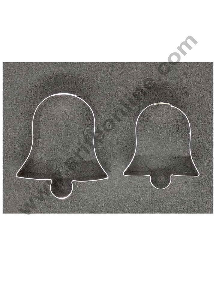 Cake Decor Steel Cutter 2 Pc Christmas Bell Shape Cookie Cutters
