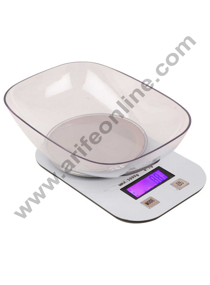 Cake Decor Steel Electronic Kitchen Scale - 5 Kg