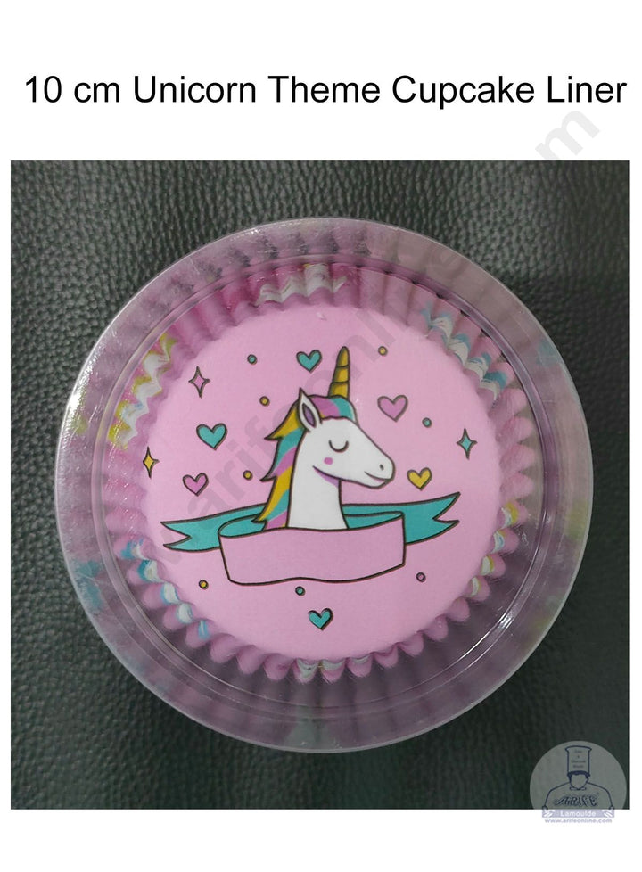 Cake Decor Unicorn Theme Cupcake Liner Baking Cups Cupcake Mold Paper Muffin Random 100 Pcs - 10 cm (Assorted Color Prints)