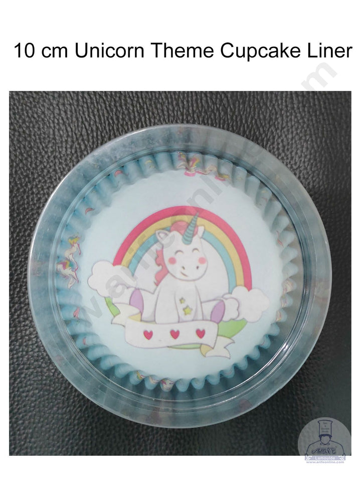 Cake Decor Unicorn Theme Cupcake Liner Baking Cups Cupcake Mold Paper Muffin Random 100 Pcs - 10 cm (Assorted Color Prints)