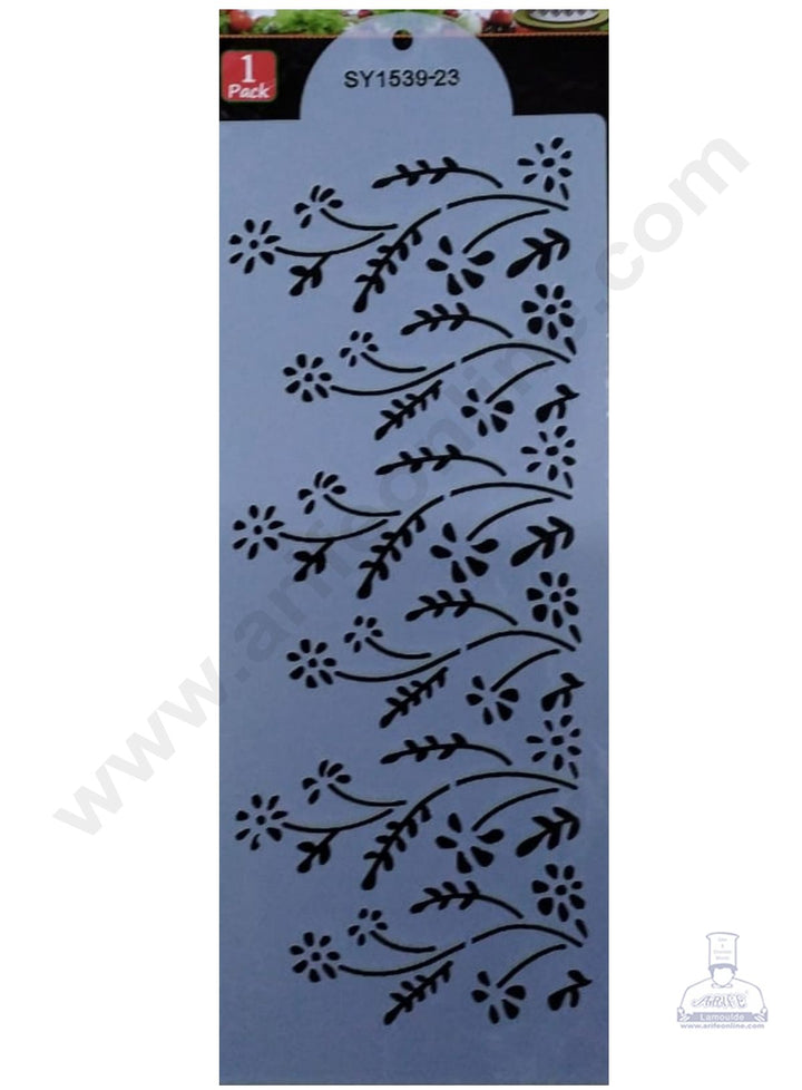 Cake Decor Wedding Cake Stencil, Cake Border Side Decoration Tool Garden Design SBST-034