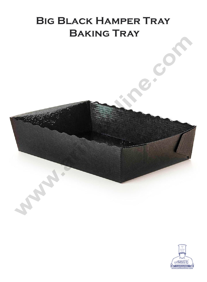Cake Decor™ Big Black Hamper Tray Baking Tray - 5 pcs
