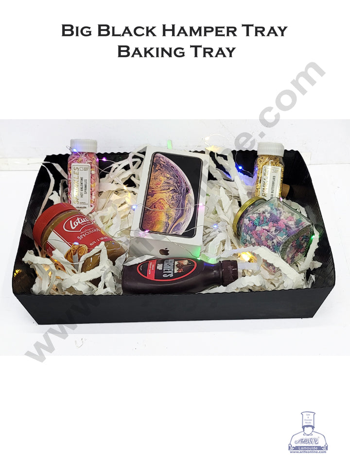 Cake Decor™ Big Black Hamper Tray Baking Tray - 5 pcs