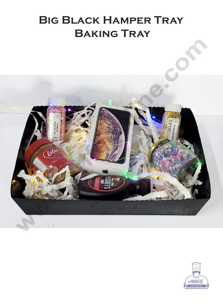 Cake Decor™ Big Black Hamper Tray Baking Tray - 5 pcs