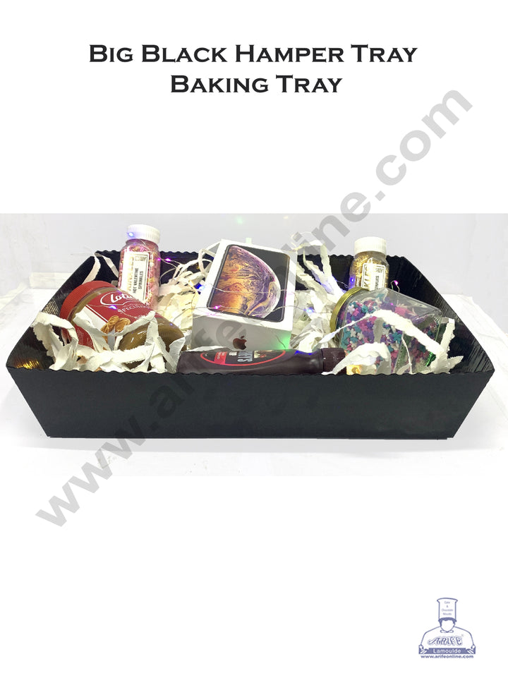 Cake Decor™ Big Black Hamper Tray Baking Tray - 5 pcs
