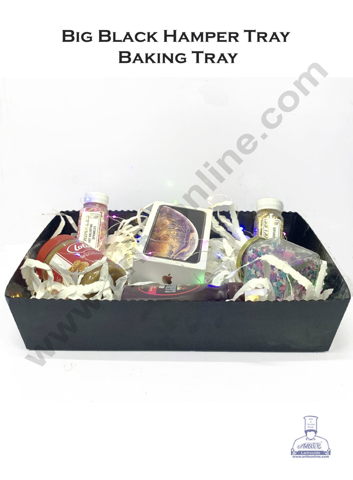 Cake Decor™ Big Black Hamper Tray Baking Tray - 5 pcs