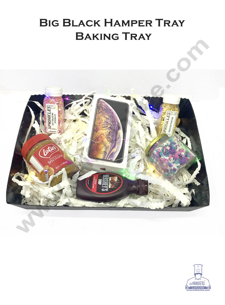 Cake Decor™ Big Black Hamper Tray Baking Tray - 5 pcs