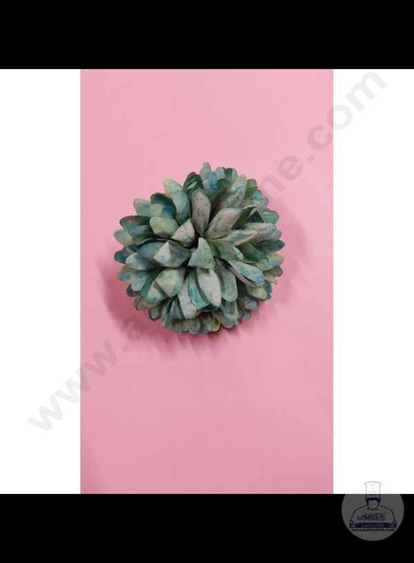 Cake Decor™ Big Dahlia Artificial Flower For Cake Decoration – Blue( 1 pc pack )