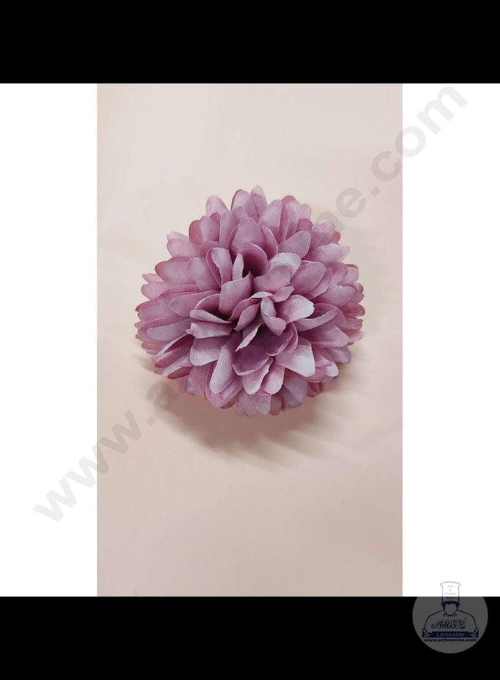 Cake Decor™ Big Dahlia Artificial Flower For Cake Decoration – Purple( 1 pc pack )