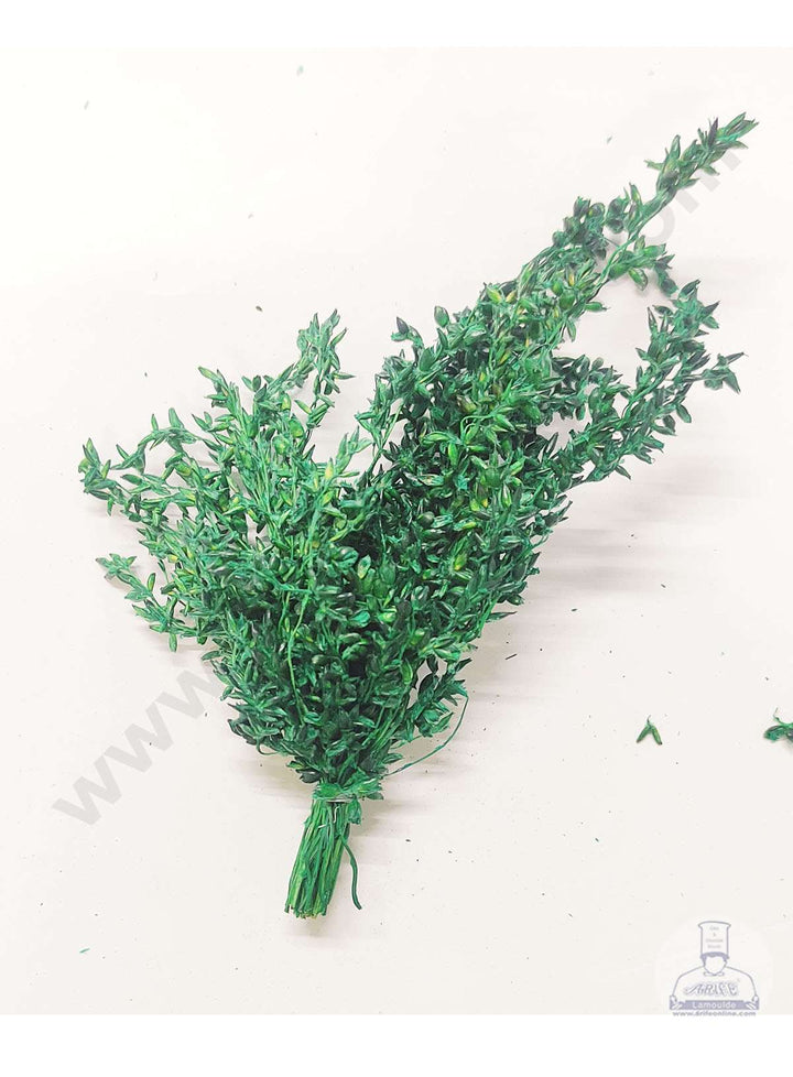 Cake Decor™ Dry Grass Artificial Flower For Cake Decoration – Green( 10 pc pack )