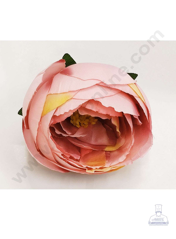Cake Decor™ Large Peony Artificial Flower For Cake Decoration – Pink( 10 pc pack )