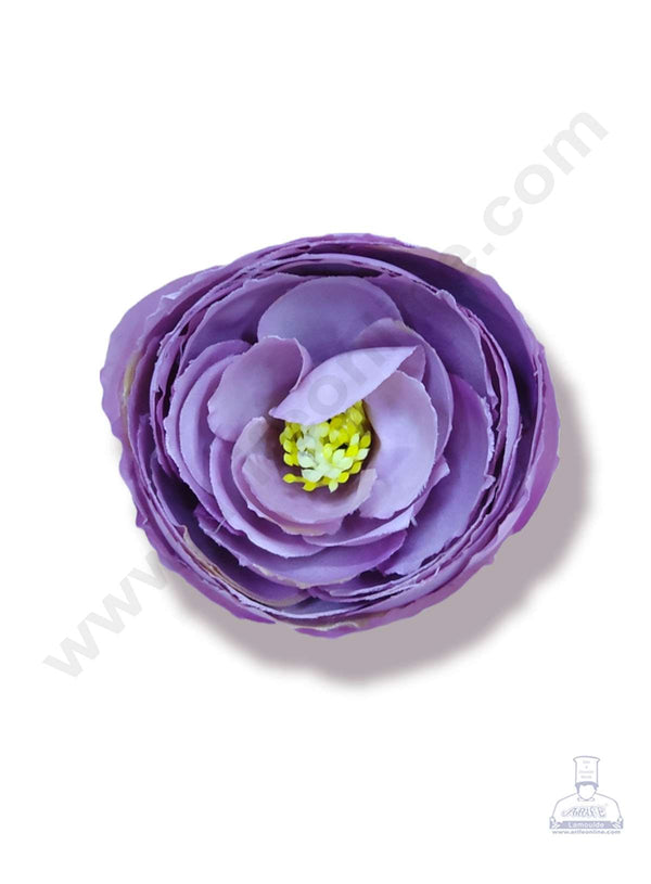 Cake Decor™ Large Peony Artificial Flower For Cake Decoration – Purple ( 10 pc pack )