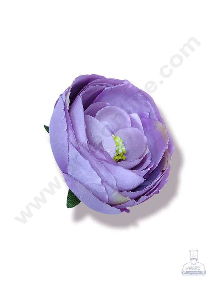 Cake Decor™ Large Peony Artificial Flower For Cake Decoration – Purple ( 10 pc pack )