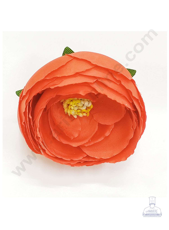 Cake Decor™ Large Peony Artificial Flower For Cake Decoration – Red( 10 pc pack )