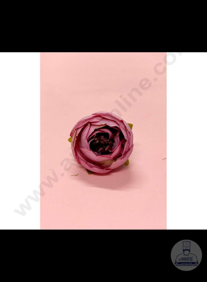 Cake Decor™ Medium Peony Artificial Flower For Cake Decoration – Pink( 1 pc pack )