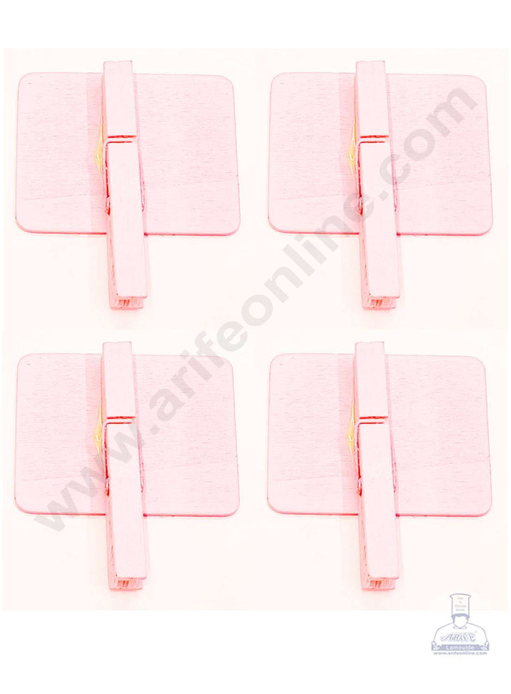 Cake Decor™ Mini Black Board With Clip Topper – Pink( 4 pc pack )
