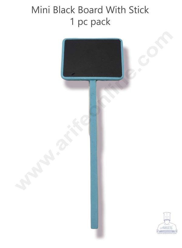 Cake Decor™ Mini Black Board With Stick - Blue ( 1 pc pack ) SBAD-001-BBS-Blue