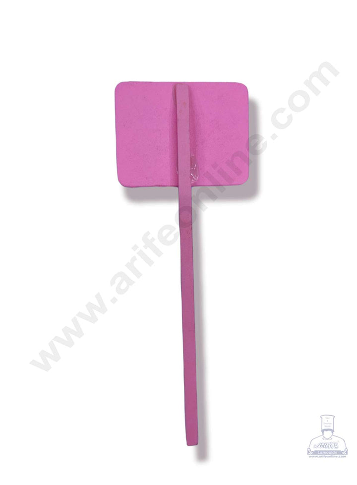 Cake Decor™ Mini Black Board With Stick - Pink ( 1 pc pack ) SBAD-001-BBS-Pink