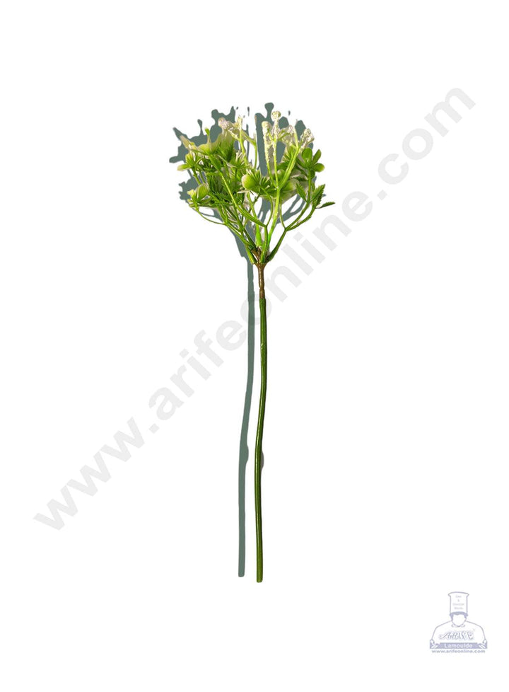 Cake Decor™ Silicon Gypsy Artificial Flower For Cake Decoration – White( 1 Bunch )