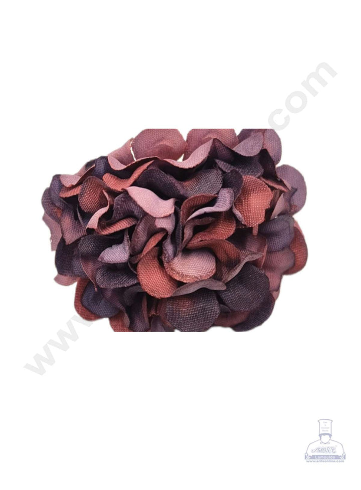 Cake Decor™ Small Marigold Artificial Flower For Cake Decoration – Maroon( 10 pcs Pack )