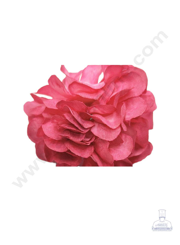 Cake Decor™ Small Marigold Artificial Flower For Cake Decoration – Dark Pink( 10 pcs Pack )