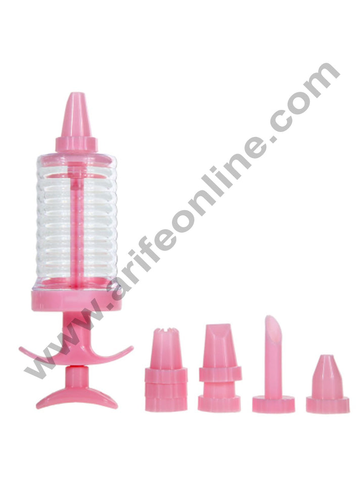 Cake Decor Plastic Icing Piping Syringe Tips Cake Decoration 8 pcs Nozzle Set