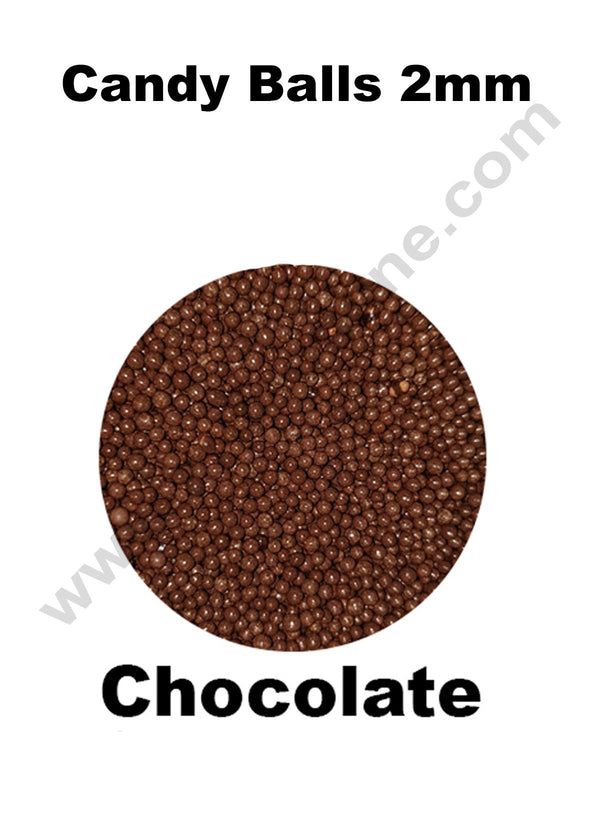 Cake Decor Balls Sugar Candy - Chocolate 2 mm