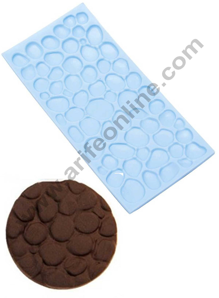 Cobblestone Wall Pattern Impression Onlays Fondant Clay Marzipan Cake Decoration Mould