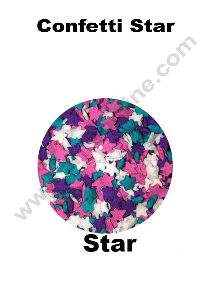 Cake Decor Sugar Candy - Confetti Star Multi Color