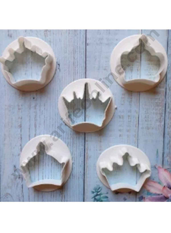 Cake Decor 5pc Crown Multi Cutters Fondant Tool