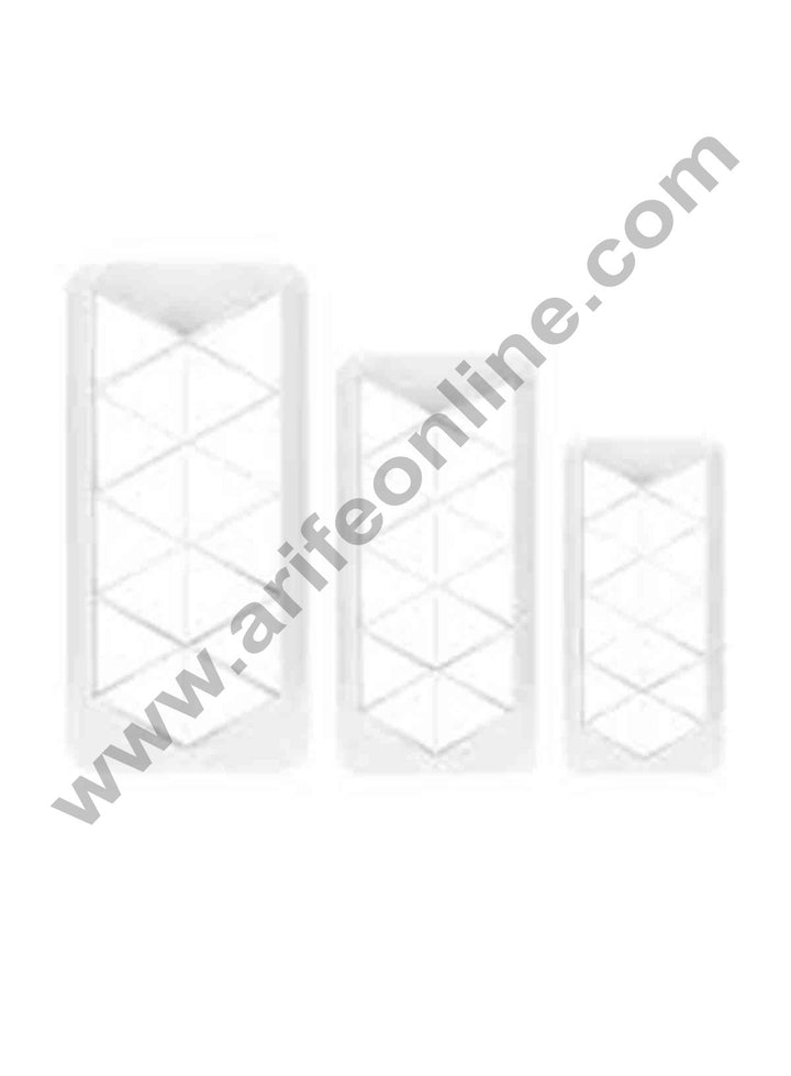 Cake Decor Geometric MultiCutters for Cake Design - Right-Angled Triangle - Small, Medium & Large Size, Set of 3