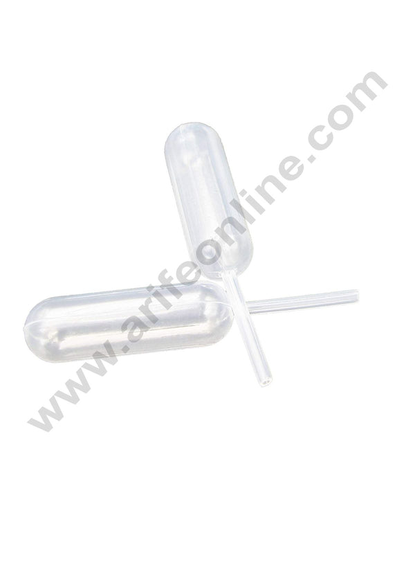 Cake Decor Plastic Squeeze Transfer Pipettes | Pipe Shaped (4ml Pack of 50)