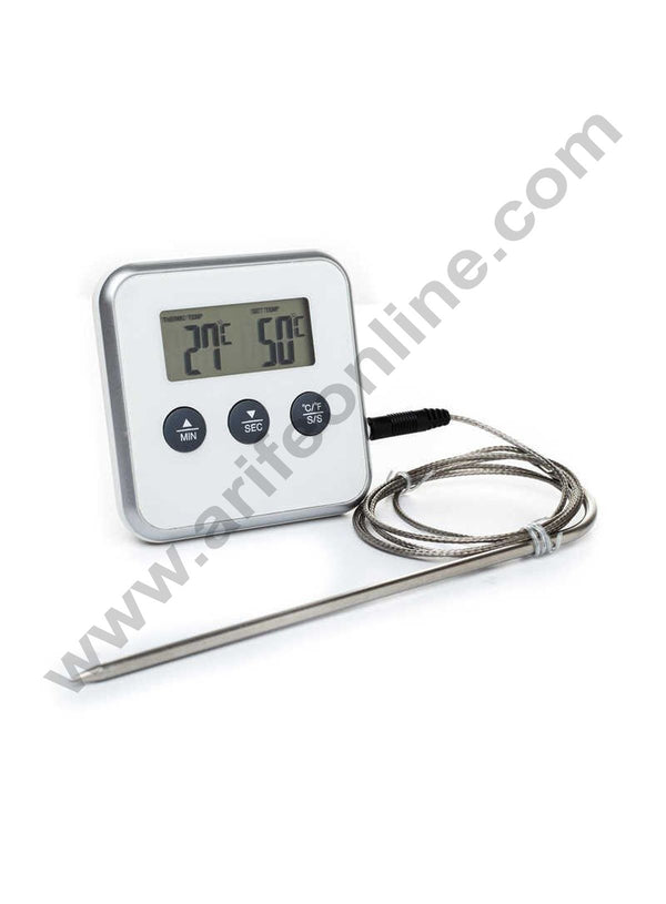 Cake Decor Digital Electronic Thermometer Timer Food Meat Oven Temperature