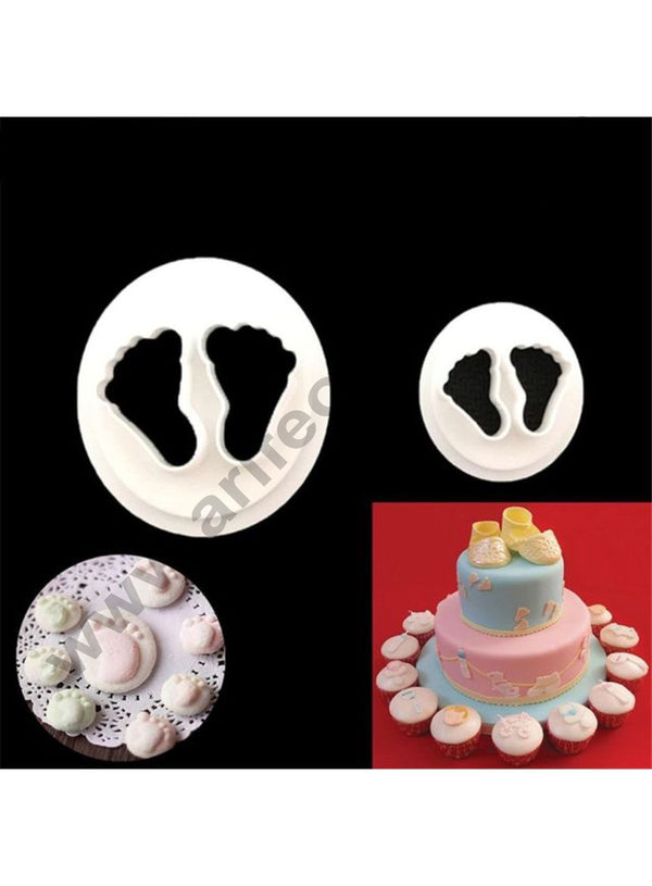 Cake Decor 2pcs Baby Feet Cutter Fondant Tool