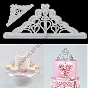 Cake Decor 2pcs Tiara Cutter Fondant Tool