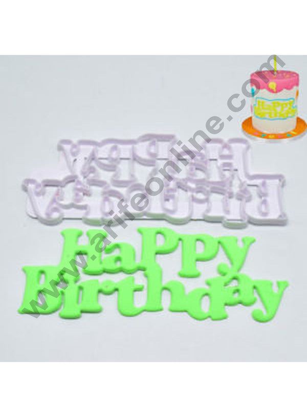 Cake Decor 1pcs Happy Birthday Cutters Fondant Tool