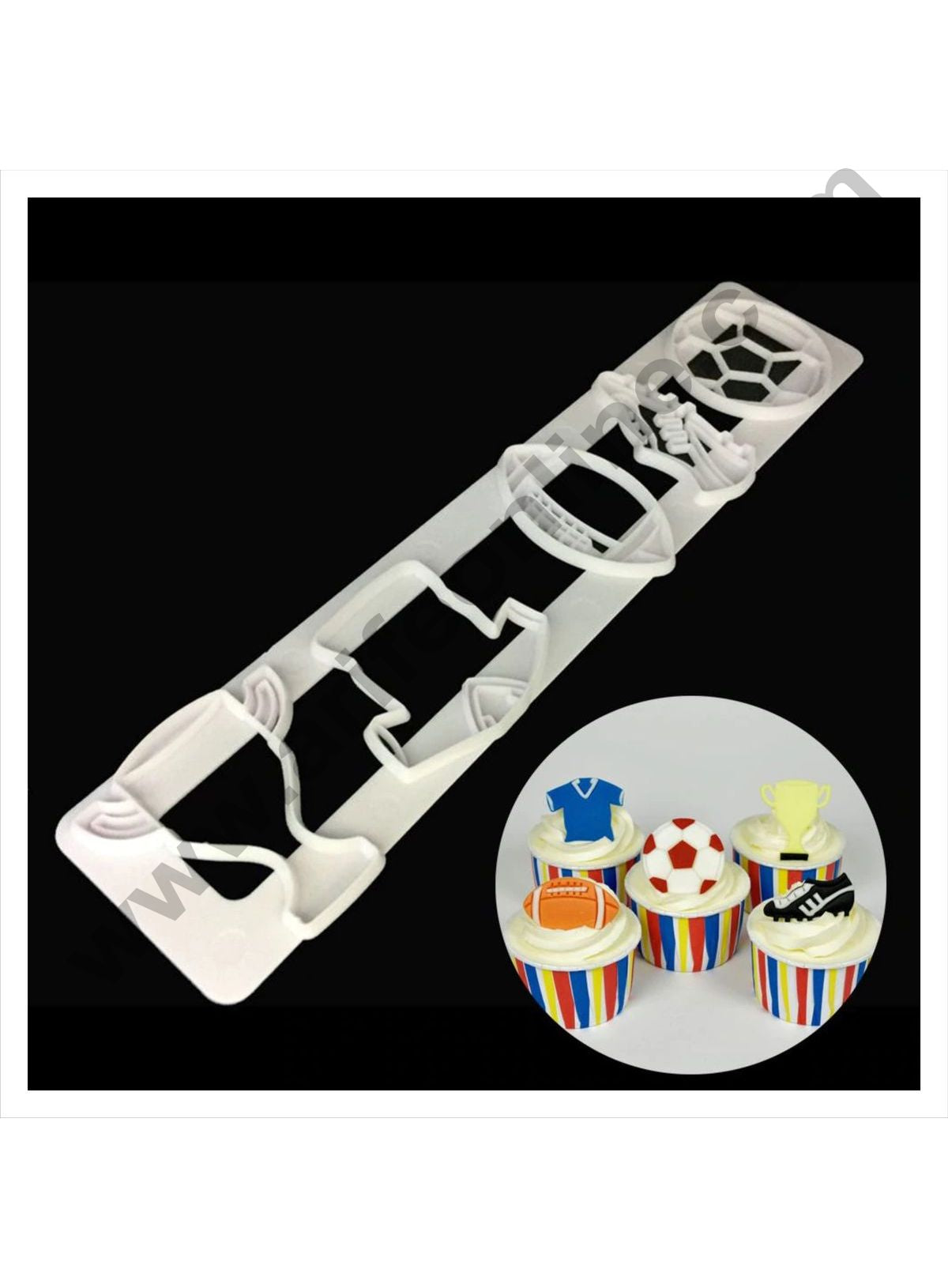 Touchdown Football Cake Kit Players and goalposts — Cake and Candy Supply