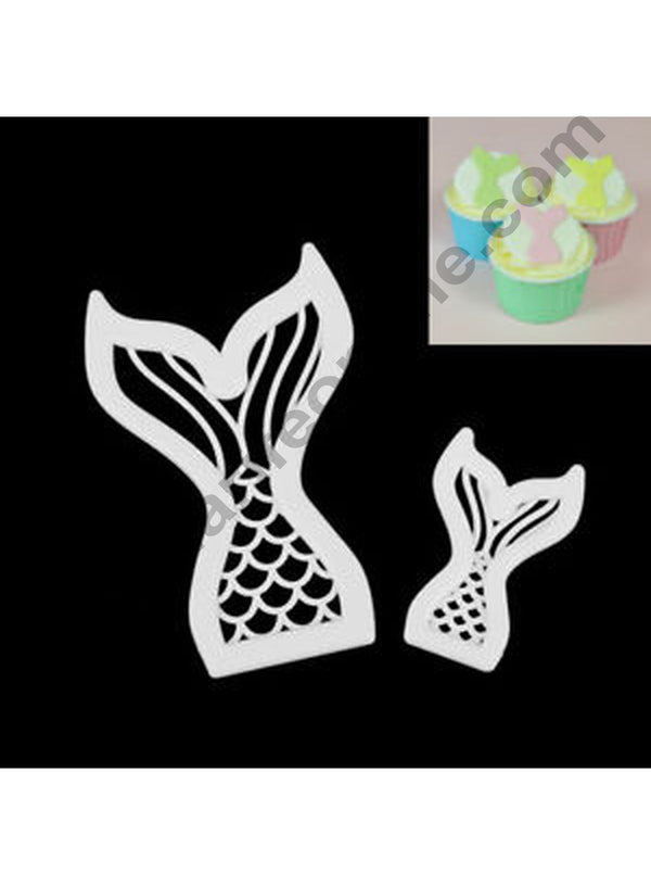 Cake Decor 2pcs  Mermaid Tail Cutters Fondant Tool