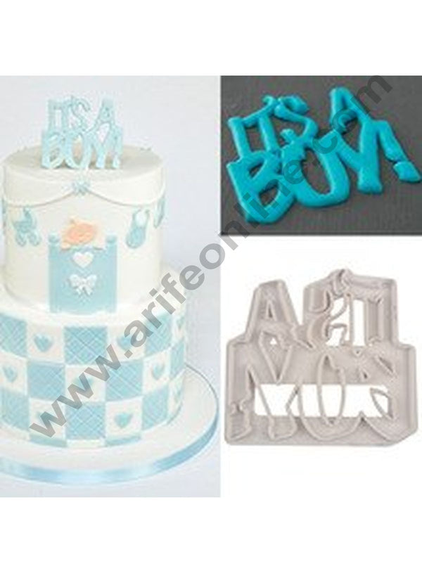 Cake Decor 1pc It's A Boy Cutters Fondant Tool